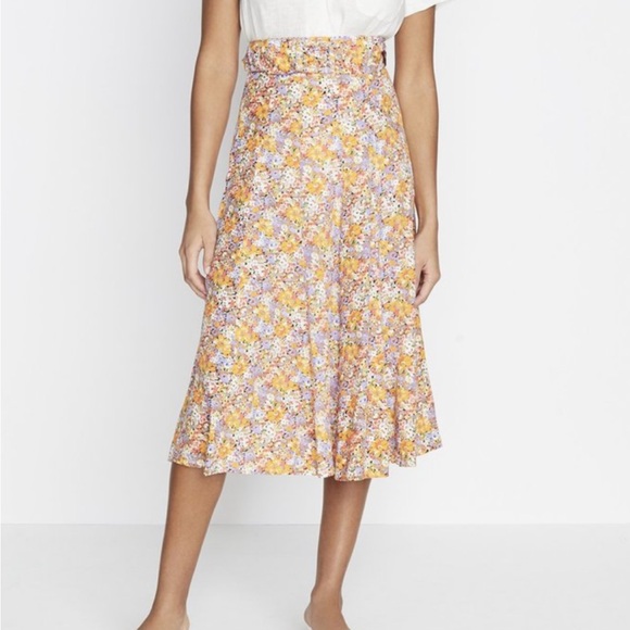 Faithfull the Brand Luda midi skirt men’s floral - Picture 3 of 11